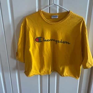 Champion yellow vintage tshirt